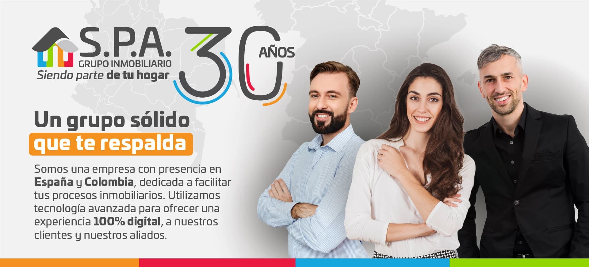 SPA Grupo Inmobiliario - 30 años siendo parte de tu hogar - Maximiza tus oportunidades en el mercado inmobiliario con nuestra experiencia en venta y arriendo.